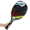 テニスラケットビーチラケットグラファイトカーボンファイバーグリット表面エヴァメモリフォームコア28穴22mmカバーバッグ付き軽量パドル230608