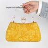 Bolsas de ombro amarelas de luxo bolsas de grife para mulheres 2023 bolsa de primavera feminina qualidade embreagem plissada casamento bolsas cruzadas moda