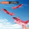 Fête faveur mousse légère avion lanceur avions planeur main lancer catapulte jouet pour enfants pistolets avion jeu de tir cadeaux