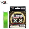 Braid Line Japan Original YGK G-SOUL X8 UPGRADE 8 LINE MUNTIFILAMENT MULTIVELAMENT LINE LINE High Stength Stength Fishing Line 230608