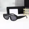 Lunettes de soleil pour homme femme unisexe Designer Goggle Beach Sport Mask Lunettes de soleil Black Oval Design UV400 With Box Top qualité