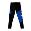 Active Pants Europe Flag Banner Leggings Legging Women Gym Gym's Women's Leggins