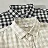 Mens Casual Shirts Linen Stylish Short Sleeved Quality Plaid Shirt Men Brand Trend Breathable Plus Size Top Clothes Chemise Homme De Luxe