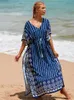 Casual Kleider Kaftan Stickerei Strand Cover up Saida de Praia Badeanzug Frauen Bikini cover up Tuniken für Strand Pareo Sarong Beachwear Q1193 J230609