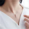 Chains Sterling Silver 925 Swallowtail Necklace Crescent Moon Jewelry Necklaces Women