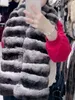 Szaliki prawdziwe szynszylowe futrzane obroża elastyczna damska moda z jesień jesienna lady tłumik puszysty szalik