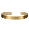 Bangle Pure Copper Magneet Energy Health Open Geplateerd roségoud kleur Eenvoudig armband Gezond genezing sieraden Gift