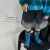 Barnstrumpor 4 par/Lot Kids Boys Girl Socks Autumn Winter Cartoon Baby Baby Botton Socks Håll varma barn Sport Sock 230608