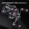 BAITCASTING REELS SOLOKING ACURA 136G Ultra Light Baitcasting Reel BFS Baitcasting Fishing Reel 7.18.1 Gear Ratio 111BB 4KG Power Baitcaster 230608