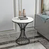 Moda nordic stilleri oturma odası mobilya yuvarlak masa metal silindir kahve masası ev balkon restoran dekor