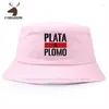 Berets Pablo Escobar Silver Or Lead Bucket Hat Fashion Plata O Plomo Printed Unisex Summer Est Cotton Cool Fishing Fisherman