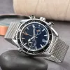 Luxury Omegor New Brand Original Business Men Watch Classic Round Case Quartz Watch Wristwatch Clock AA Recommended Watch for Casual