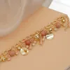 Bracelets Beaded Stylish bohemian glass crystal multi-layered beaded chain bracelet bracelet