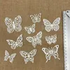 Geschenkpapier, das sich nicht wiederholt, Schmetterling, weiße Spitzen-Papierdeckchen/Tischsets für Hochzeitszubehör, Scrapbooking, Basteln