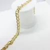 Kedjor 1Meter Fin Handgjorda 18K Gold Copper Luxury Couples Chain Lämplig för DIY Man Necklace Armband Femme Anklet Present Design