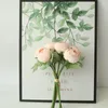 Decoratieve Bloemen Simulatie 7Heads Pioen Kunstbloem Bos Voor Woondecoratie Accessoires Bruidsboeket Bridemaids Nep Lotus