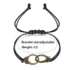 Chaîne Lettrage Spécial Dom Femme Menottes Bracelet À La Main Noir Tressé Couple Amant Saint Valentin Cadeau Bijoux En Gros Drop Dhc07