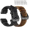 Leather Band Watchband Strap for Garmin Fenix 5 5x 5s Plus 6 6x 6s Pro Smart Bracelet 20 22 26mm Quick Easy Fit Wristband Strap H03253