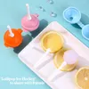 Baking Moulds 4pcs DIY Lollipops Popsicle Mould Reusable Ice Making Template For Iced Cold Drink