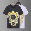 DSQ PHANTOM TURTLE Mens Designer T-shirt Italien Milan Fashion Scarf Print T-shirt Été Noir Blanc T-shirt Homme Hip Hop Streetwear 100% Coton Tops 1199