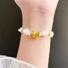 Braccialetti con ciondoli Bow Bracciale principessa da fiaba femminile Gioielli tessuti a mano per inviare regali di compleanno Fidanzate Dolce carino