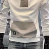 Erkek Hoodies Bahar Sonbahar Moda Patchwork Koreli Y2K Sweatshirt Adam Basit rahat erkek kapüşonlu üst hip hop trend sokak giysileri