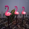 Led Flamingo Wasserdichte Solar Rasen Licht Outdoor Garten Dekoration Boden Mit Landschaft Lichter Außerhalb Dekor