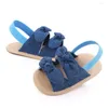 Första vandrare baby sandaler 0-18m födda flickor sommarskor avslappnad mjuk ensamstående barn