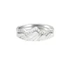 Anelli a grappolo in Hollow Mountain River Ring Vintage Wedding Women Girls per gioielli di moda regalo taglia 6-10