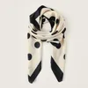 Scarves Little Bit Square Scarf Female 2023 Spring Summer Imitation Silk Shawl And Wraps Women Sweet 90CM Printed Hijab Stoles
