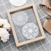 Papel de embrulho de presente não repetido padrão circular rendado branco Guardanapos/jogos para casamento Suprimentos Scrapbooking Artesanato