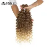 Volumes de cabelo sintético afro crespo cabelo encaracolado ondas profundas feixes de cabelo extensões de cabelo marrom macio super longo tecer cabelo resistente ao calor 230608