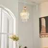 Anhängerlampen Einfache moderne Kristallkronleuchter Licht Luxusschale Wind Chime Hanging Lampe Persönlichkeit Bar Schlafzimmer Wohnzimmer Beleuchtung