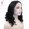 Pedaços de cabelo Yiyaobess 16 polegadas Micro Lace Front Trança Curto Loiro Preto Para Mulheres Resistente ao Calor Sintético 230609