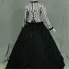 Casual Dresses Rosetic 2023 Stripes Fashion Party Custom Dress Women Vicorian Gothic Retro Court Elegant Designer FOMAL GOLV