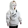 Kleding Sets VFOCHI Jongen Meisje Sweatshirts met Tas Winter Wol Dikke Kinderen Hooded Lange Mouwen Sweatshirt Unisex Warm Meisjes 230609