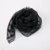 Foulards femmes Rose dentelle écharpe blanc noir solide évider circulaire Arc doux châle Foulard mariage Wrap châles Style coréen