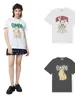 女性Tシャツ夏コットン新しいロックンロールプリント半袖ネックファッショントップ548