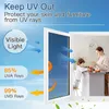 Sfondi Pellicola per vetri One Way Privacy Adesivo in vetro autoadesivo per Home Office Specchio riflettente Protezione solare Tinta anti UV 230609