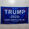 1pc Trump 2024 drapeaux couleurs vives et résistant à la décoloration double couture avec 2 œillets en laiton, patriotique extérieur intérieur mur jardin cour porche patio 0,9 x 1,5 m