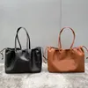 Cabas Triomphe Totes Luxe Dames Handtas Mode Vrouw Gladde Tote Tassen Designer Handtassen Lederen Trekkoord Grote Capaciteit Boodschappentas