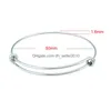 Bangle Adjustable Stainless Steel Wire Bracelets Wholesale Diy Jewelry Accessory With Expandable Charm For Usa Market Drop Delivery Dha1N