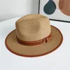 Chapéus de aba larga Fedora Fedora Faixa de fita sólida Vestido formal Casamento Jazz Caps Clássico Vermelho Verde Branco Feltro Primavera Homens 212G