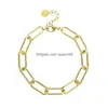 Chain Fashion Simple Retro Geometric Bamboo Paperclip Stainless Steel Gold Bracelet Drop Delivery Jewelry Bracelets Dhdhn