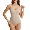 Bodysuit feminino modelador modelador para mulheres com controle de barriga sem costura macacão sexy sem mangas emagrecedor tops bodysuits