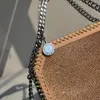 Stella McCartney 10A Top Class 1:1 Diamond Chain Bag Classic Rhinestone Women's Chain Shoulder Bag Metal Emblem Accessories Designer Bag ID luxury_bag1588