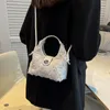 LEFTSIDE mjuk tygtrend Small Shoulder Crossbody Bags for Women Hobo 2022 Luxury Brand Designer Women Handväskor Kawaii Totes