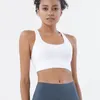 Yoga Tenues Sports Bra pour le réservoir de bracelet de croix sexy pour femmes classiques sous-vêtements Fashion Runing Tops Gise de fitness avec tasses amovibles Velafeel