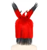 Piezas de cabello ANOGOL Hazbin el Alastor con oreja Anime y horquilla Cosplay disfraz resistente al calor sintético hombres mujeres fiesta 230609