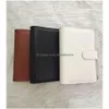 Notepads 12 Styles A6 Leather Notebook Binder Creative Notepad Er Simple Portable Diary Case School Office Supplies Drop Delivery Bu Dhl7C